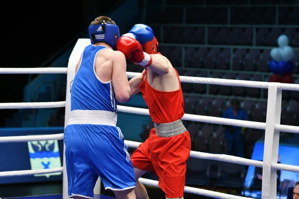 Orenburg Ryssland Maj 2017 Pojkar Boxare Tävla Mästerskapet Ryssland Boxning — Stockfoto