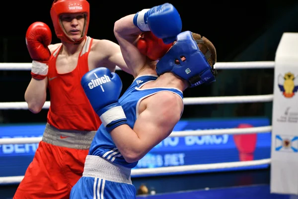 Orenburg Rússia Maio 2017 Ano Meninos Boxeadores Competem Campeonato Rússia — Fotografia de Stock