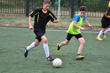 Orenburg, Rusya Federasyonu - 31 Temmuz 2017 yıl: çocuklar futbol mini futbol turnuvası şehir 