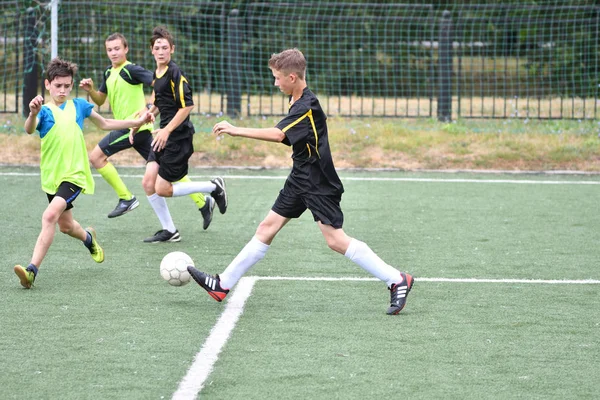 Orenburg Rússia Julho 2017 Ano Meninos Jogam Futebol Torneio City — Fotografia de Stock