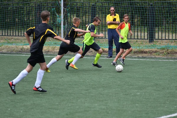 Orenburg Rusko Července 2017 Rok Kluky Hrát Fotbal City Turnaj — Stock fotografie