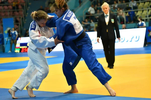 Orenburg Rusya Federasyonu Mayıs Yıl 2018 Kız Rekabet Judo Avrupa — Stok fotoğraf