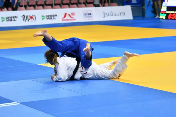 Orenburg Rusland Mei Jaar 2018 Meisjes Concurreren Judo Voor Europese — Stockfoto