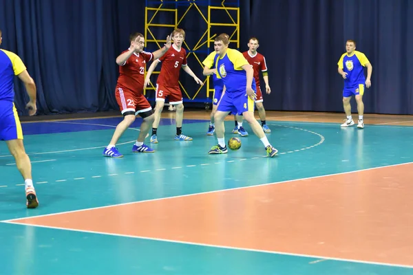 Orenburg Rusia Febrero13 2018 Año Niños Juegan Balonmano Torneo Internacional — Foto de Stock