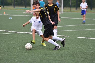Orenburg, Rusya Federasyonu - 31 Temmuz 2017 yıl: çocuklar futbol mini futbol turnuvası şehir 