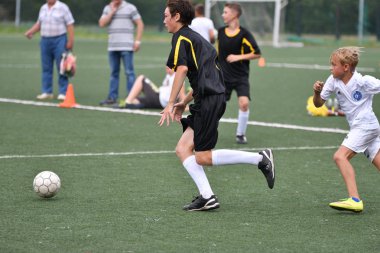 Orenburg, Rusya Federasyonu - 31 Temmuz 2017 yıl: çocuklar futbol mini futbol turnuvası şehir 