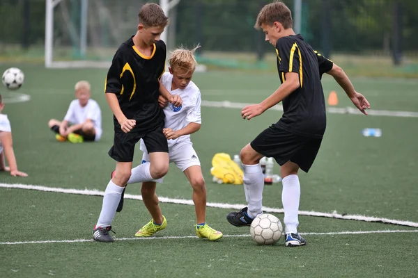 Orenburg Russia Luglio 2017 Anno Ragazzi Giocano Calcio Sul Torneo — Foto Stock