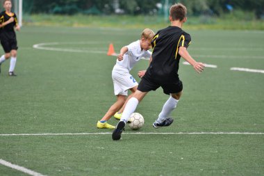 Orenburg, Rusya Federasyonu - 31 Temmuz 2017 yıl: çocuklar futbol mini futbol turnuvası şehir 
