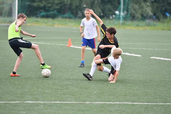 Orenburg Rússia Julho 2017 Ano Meninos Jogam Futebol Torneio City — Fotografia de Stock