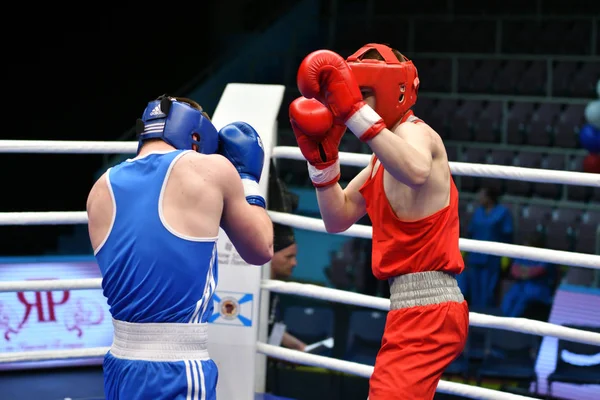 Orenburg Rússia Maio 2017 Ano Meninos Boxeadores Competem Campeonato Rússia — Fotografia de Stock