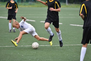 Orenburg, Rusya Federasyonu - 31 Temmuz 2017 yıl: çocuklar futbol mini futbol turnuvası şehir 