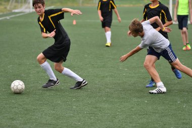 Orenburg, Rusya Federasyonu - 31 Temmuz 2017 yıl: çocuklar futbol mini futbol turnuvası şehir 