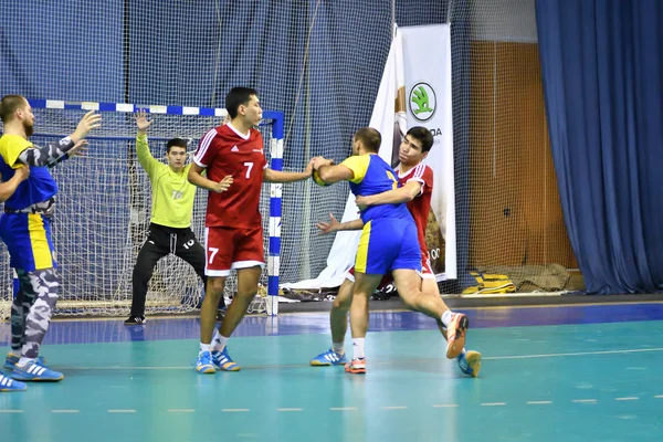 Orenburg Rusya Federasyonu February13 2018 Yıl Boys Oyun Hentbol Uluslararası — Stok fotoğraf