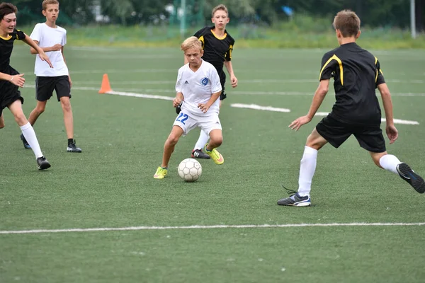 Orenburg Rusia Julio 2017 Año Los Niños Juegan Fútbol Torneo —  Fotos de Stock