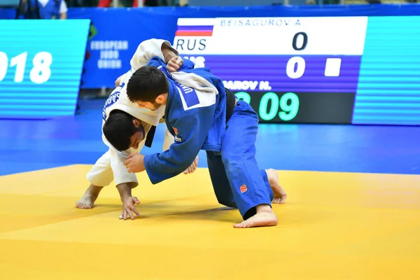 Orenburg Russland Mai Jahre 2018 Jungs Wetteifern Judo Europäische Judo — Stockfoto