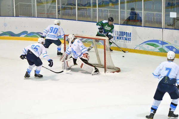 Orenburg Rusland April 2017 Jaar Mannen Spelen Hockey Ijshockeytoernooi Challenge — Stockfoto