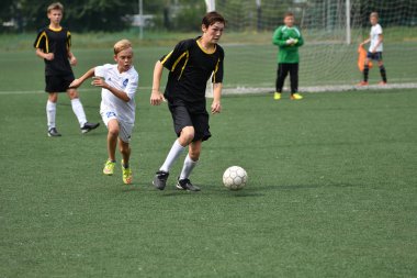 Orenburg, Rusya Federasyonu - 31 Temmuz 2017 yıl: çocuklar futbol mini futbol turnuvası şehir 