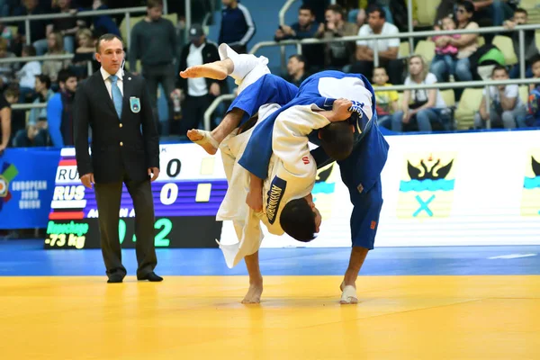 Orenburg Russia May Year 2018 Boys Compete Judo European Judo — Stock Photo, Image