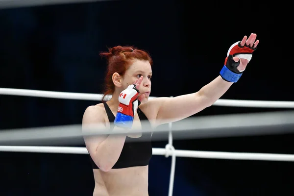 Orenburg Rússia Junho 2018 Ano Meninas Lutadoras Competem Artes Marciais — Fotografia de Stock