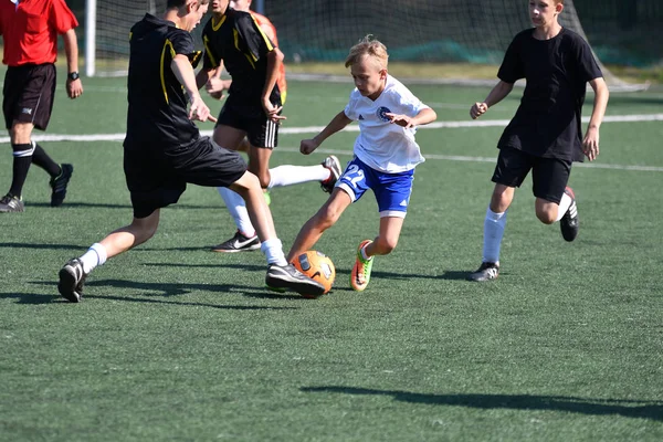 Orenburg Russia August 2017 Year Boys Play Football City Tournament — Stock Photo, Image