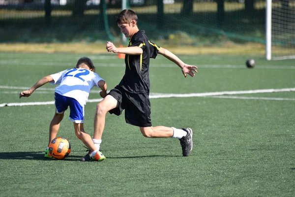Orenburg, Rusya Federasyonu - 18 Ağustos 2017 yıl: çocuklar futbol mini futbol turnuvası şehir 