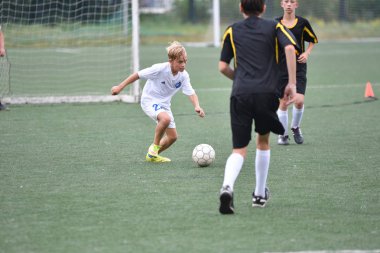 Orenburg, Rusya Federasyonu - 31 Temmuz 2017 yıl: çocuklar futbol mini futbol turnuvası şehir 