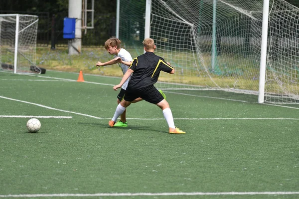 Orenburg Rusko Července 2017 Rok Kluky Hrát Fotbal City Turnaj — Stock fotografie