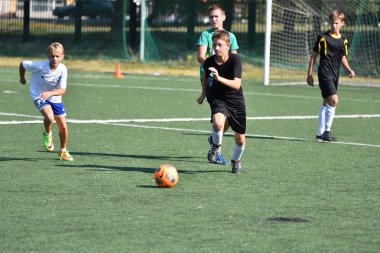 Orenburg, Rusya Federasyonu - 18 Ağustos 2017 yıl: çocuklar futbol mini futbol turnuvası şehir 