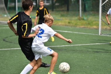 Orenburg, Rusya Federasyonu - 31 Temmuz 2017 yıl: çocuklar futbol mini futbol turnuvası şehir 