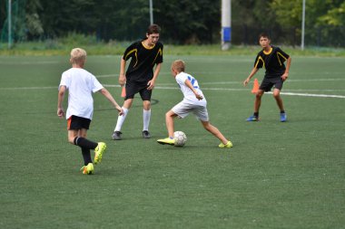 Orenburg, Rusya Federasyonu - 31 Temmuz 2017 yıl: çocuklar futbol mini futbol turnuvası şehir 
