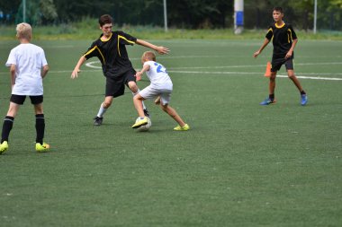 Orenburg, Rusya Federasyonu - 31 Temmuz 2017 yıl: çocuklar futbol mini futbol turnuvası şehir 