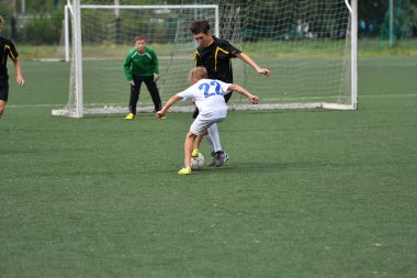 Orenburg, Rusya Federasyonu - 31 Temmuz 2017 yıl: çocuklar futbol mini futbol turnuvası şehir 