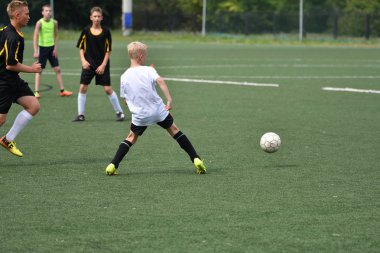 Orenburg, Rusya Federasyonu - 31 Temmuz 2017 yıl: çocuklar futbol mini futbol turnuvası şehir 