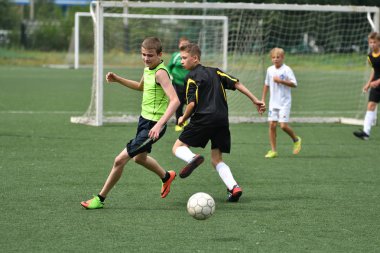 Orenburg, Rusya Federasyonu - 31 Temmuz 2017 yıl: çocuklar futbol mini futbol turnuvası şehir 