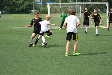 Orenburg, Rusya Federasyonu - 31 Temmuz 2017 yıl: çocuklar futbol mini futbol turnuvası şehir 