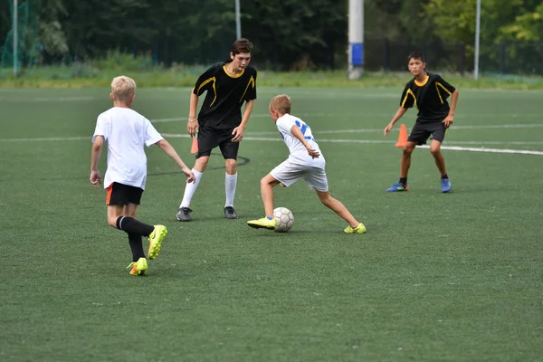 Orenburg Rússia Julho 2017 Ano Meninos Jogam Futebol Torneio City — Fotografia de Stock