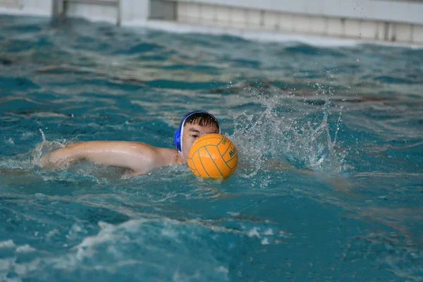 Orenburg Russie Mai 2017 Ans Les Garçons Jouent Water Polo — Photo