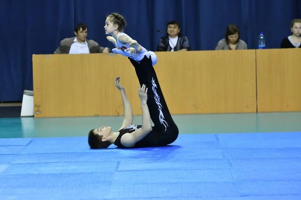 Orenburg Russia May 2017 Year Juniors Compete Sports Acrobatics Open — Stock Photo, Image