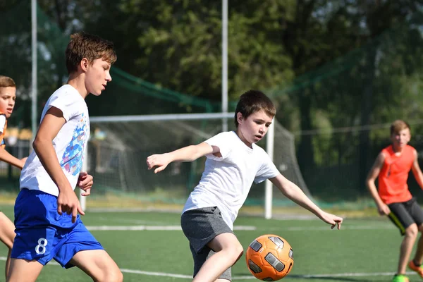 Orenburg Rusya Federasyonu Ağustos 2017 Yıl Çocuklar Futbol Mini Futbol — Stok fotoğraf