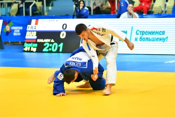 Orenburg Rusko Květen Rok 2018 Chlapci Soutěží Judu Evropské Judo — Stock fotografie