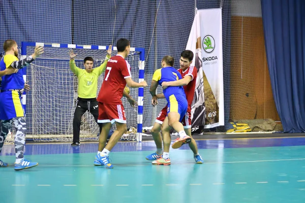 Orenburg Rusya Federasyonu February13 2018 Yıl Boys Oyun Hentbol Uluslararası — Stok fotoğraf