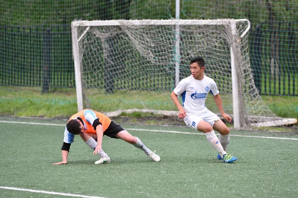 Orenburg Russia June 2017 Year Boys Play Football Open Championship — Stock Photo, Image