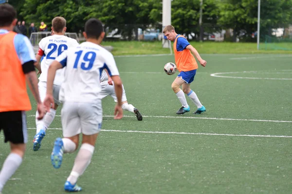 Orenburg Russland Juni 2017 Jahr Jungs Spielen Fußball Beim Offenen — Stockfoto