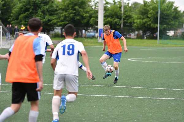 Orenburg Rusia Junio 2017 Año Los Niños Juegan Fútbol Copa —  Fotos de Stock