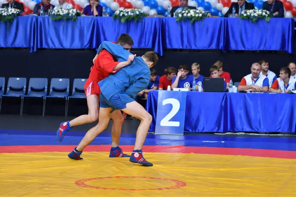 Orenburg Rusia Octubre 2016 Concursos Niños Autodefensa Sin Armas Campeonato —  Fotos de Stock