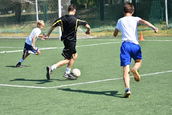 Orenburg Rusia Agosto 2017 Año Los Niños Juegan Fútbol Torneo —  Fotos de Stock