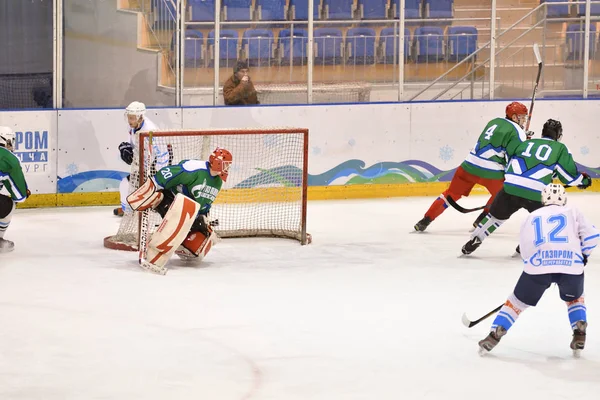 Orenburg Rusko Dubna 2017 Rok Muži Hrají Hokej Hokejovém Turnaji — Stock fotografie