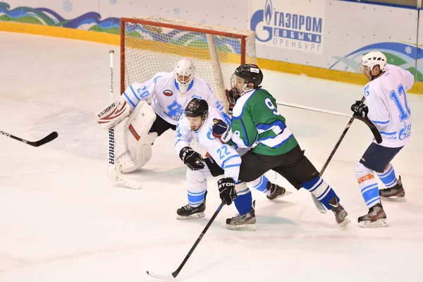 Orenburg Ryssland April 2017 Män Spelar Hockey Ishockey Turnering Challenge — Stockfoto