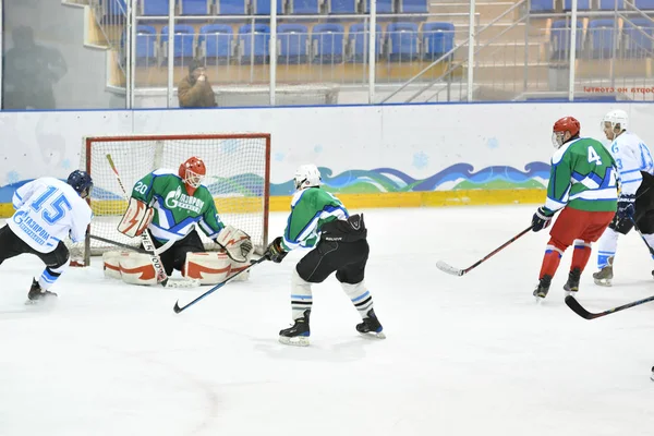 Оренбург Россия Апреля 2017 Года Мужчины Играют Хоккей Турнире Хоккею — стоковое фото
