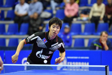 Orenburg, Rusya Federasyonu - 28 Eylül 2017 yıl: çocuk oyun Masa Tenisi rekabet